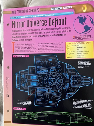 Star trek fact - 41, card
