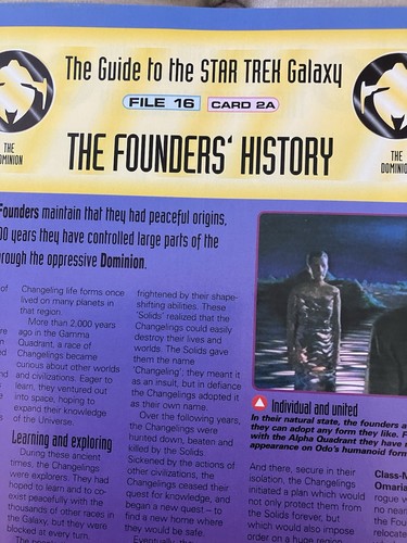 Star trek fact file card - file,