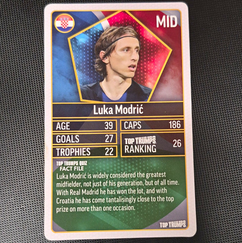 Top trumps luka modrić - trumps,