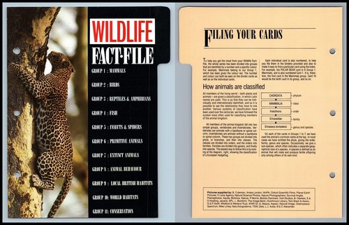 Index wildlife fact file - index,